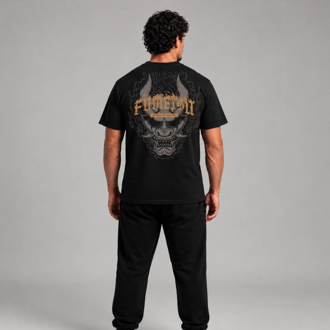 Fumetsu Oni Demon T-Shirt Black Lifestyle 2