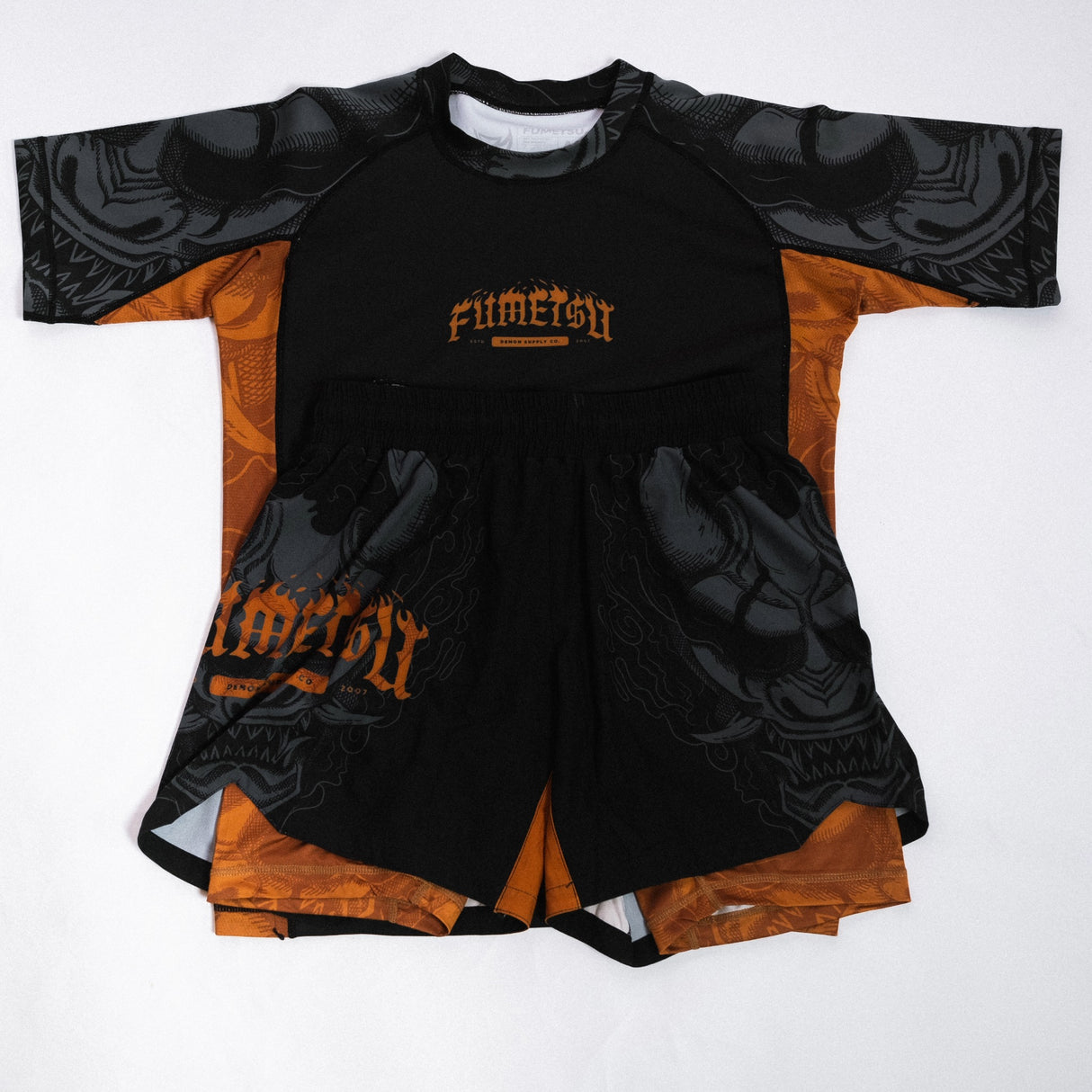 Fumetsu Oni Dual Layer Shorts Black/Grey/Bronze