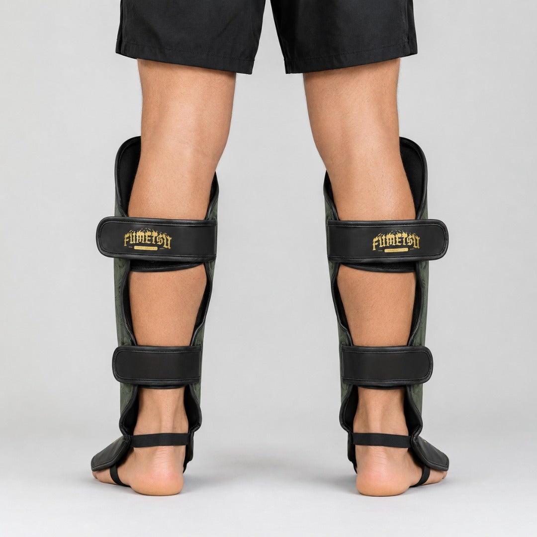Fumetsu Oni Shin Guards Khaki/Black/Gold Lifestyle 2