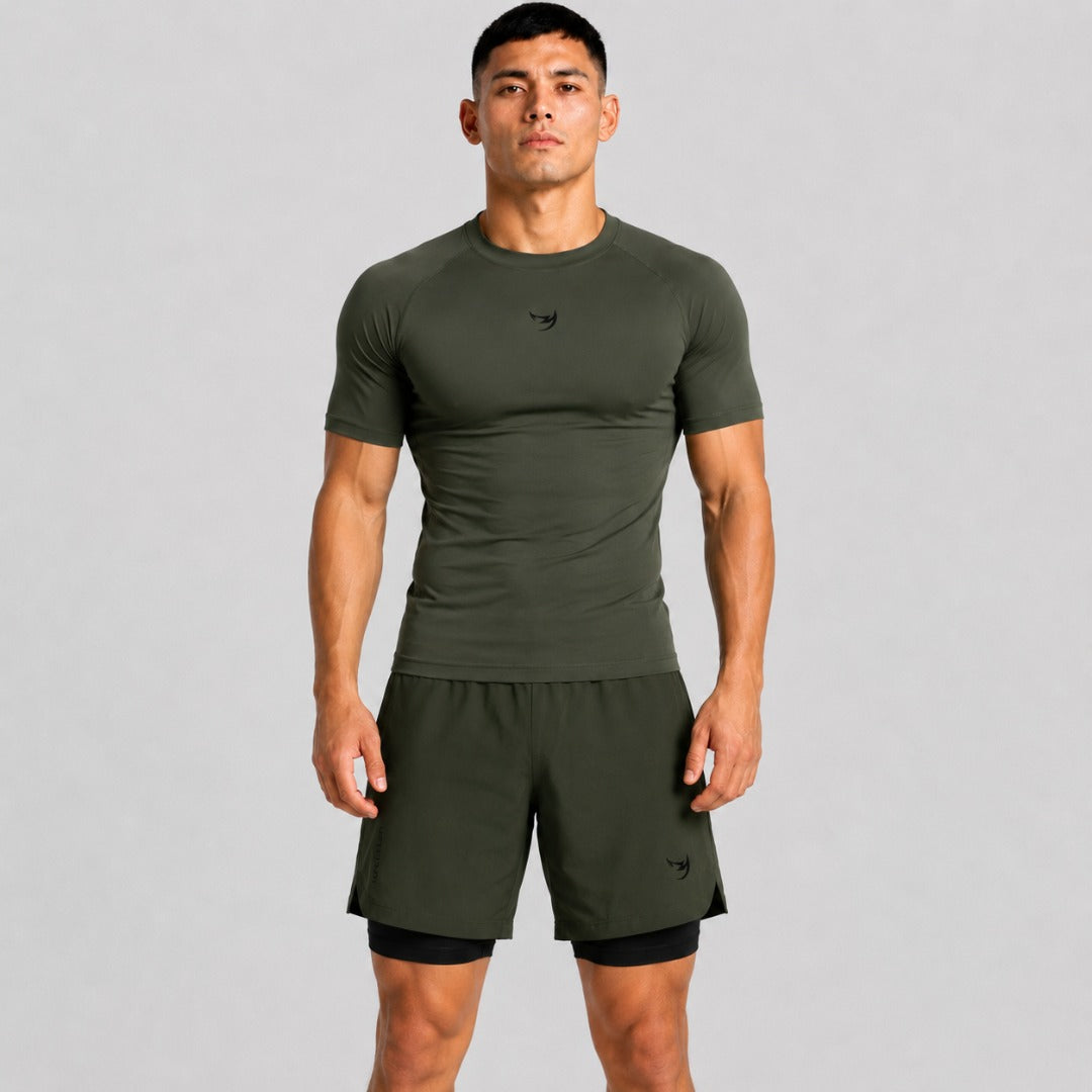 Khaki Fumetsu Origins Dual Layer Shorts