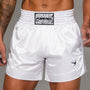White Fumetsu Origins Muay Thai Shorts