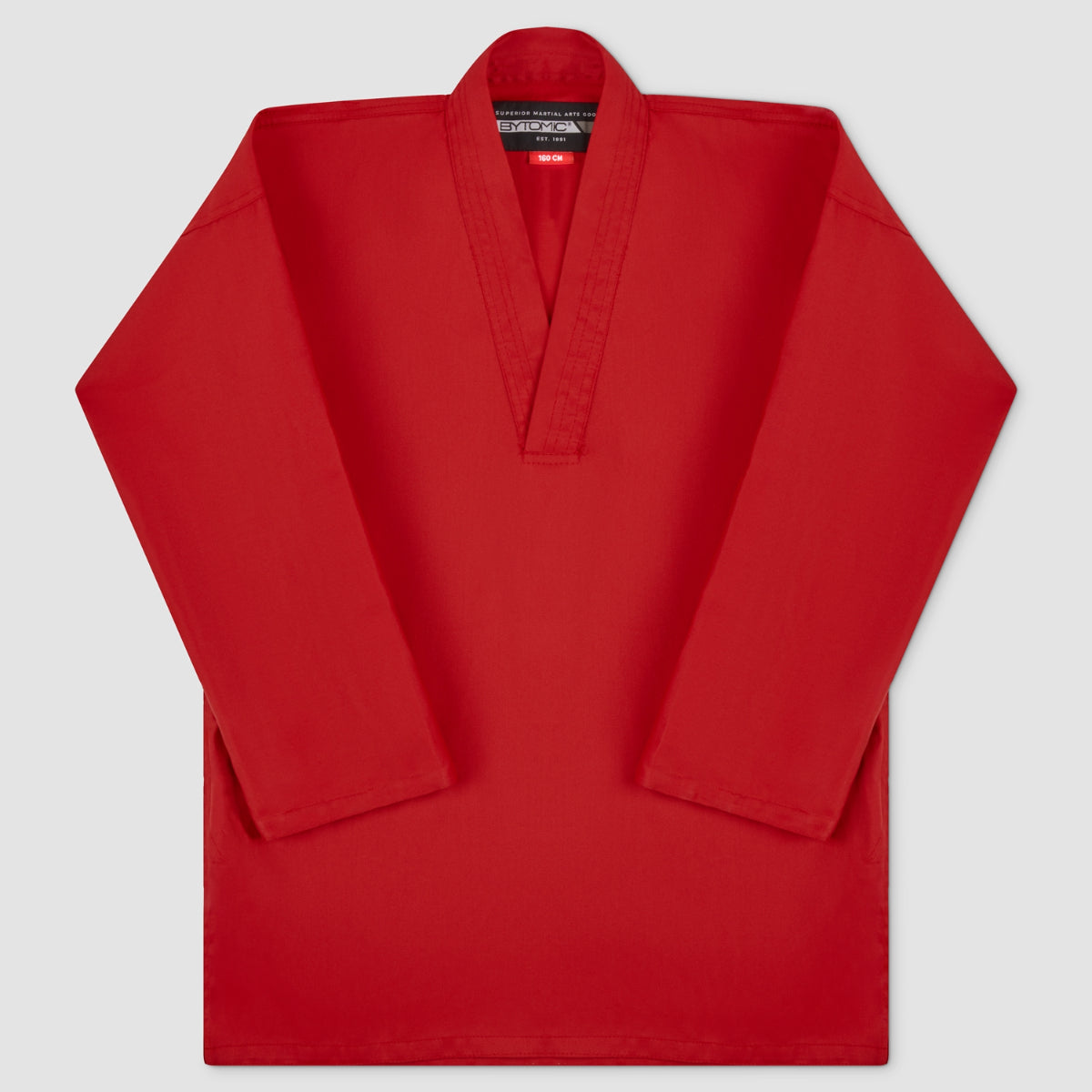 Red Bytomic Red Label V-Neck Adult Martial Arts Uniform