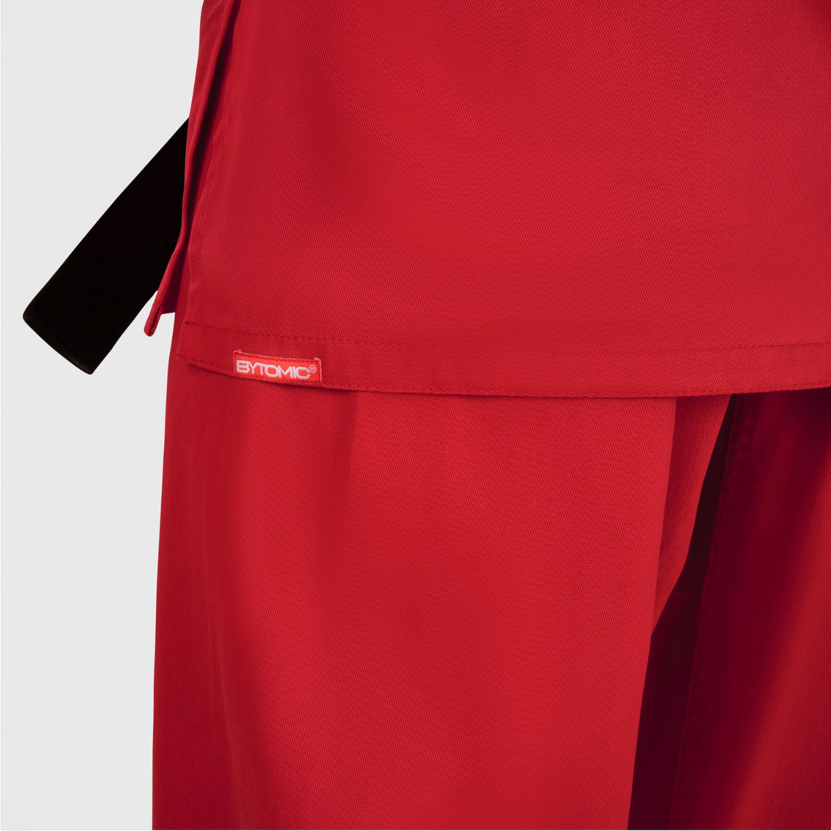 Red Bytomic Red Label V-Neck Adult Martial Arts Uniform