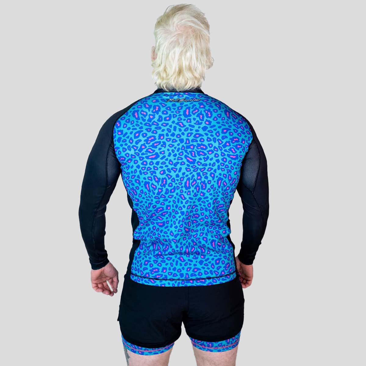 Roll Supreme The Butcher Long Sleeve Rash Guard Blue/Pink
