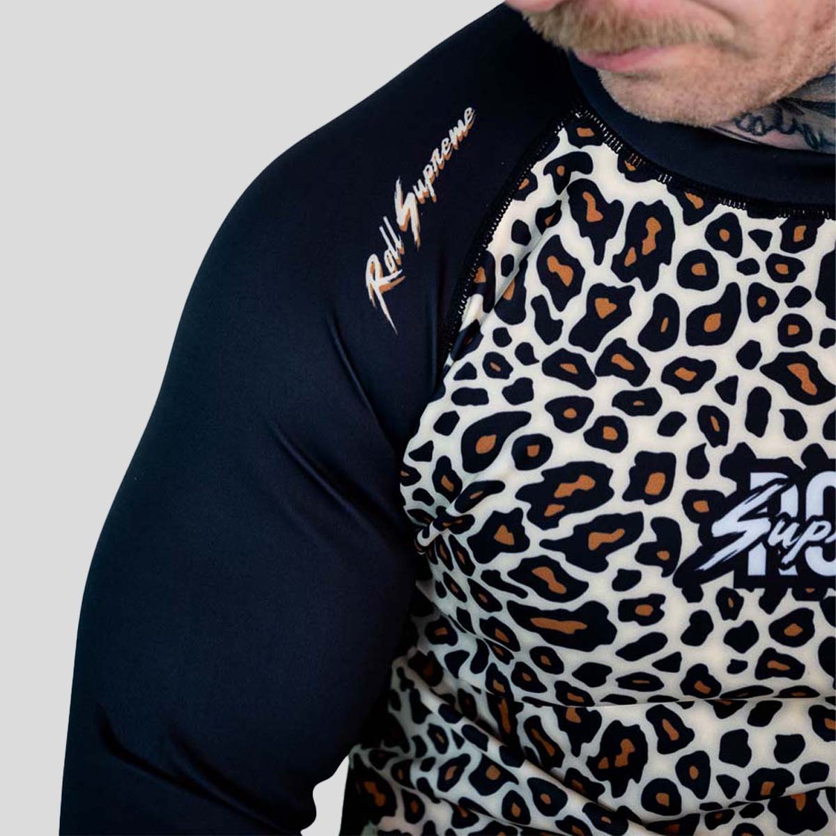 Roll Supreme The Butcher Long Sleeve Rash Guard Yellow/Brown