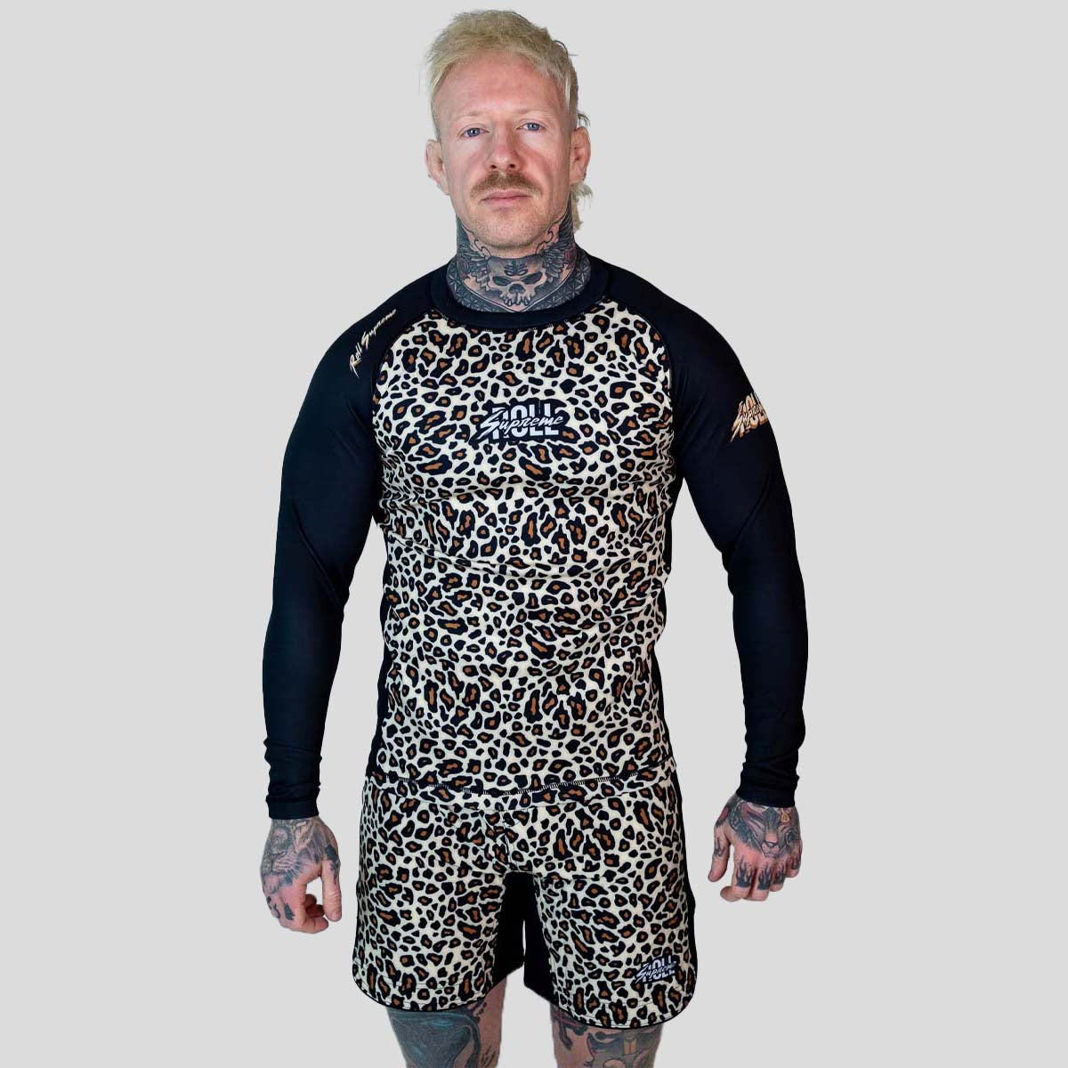 Roll Supreme The Butcher Long Sleeve Rash Guard Yellow/Brown