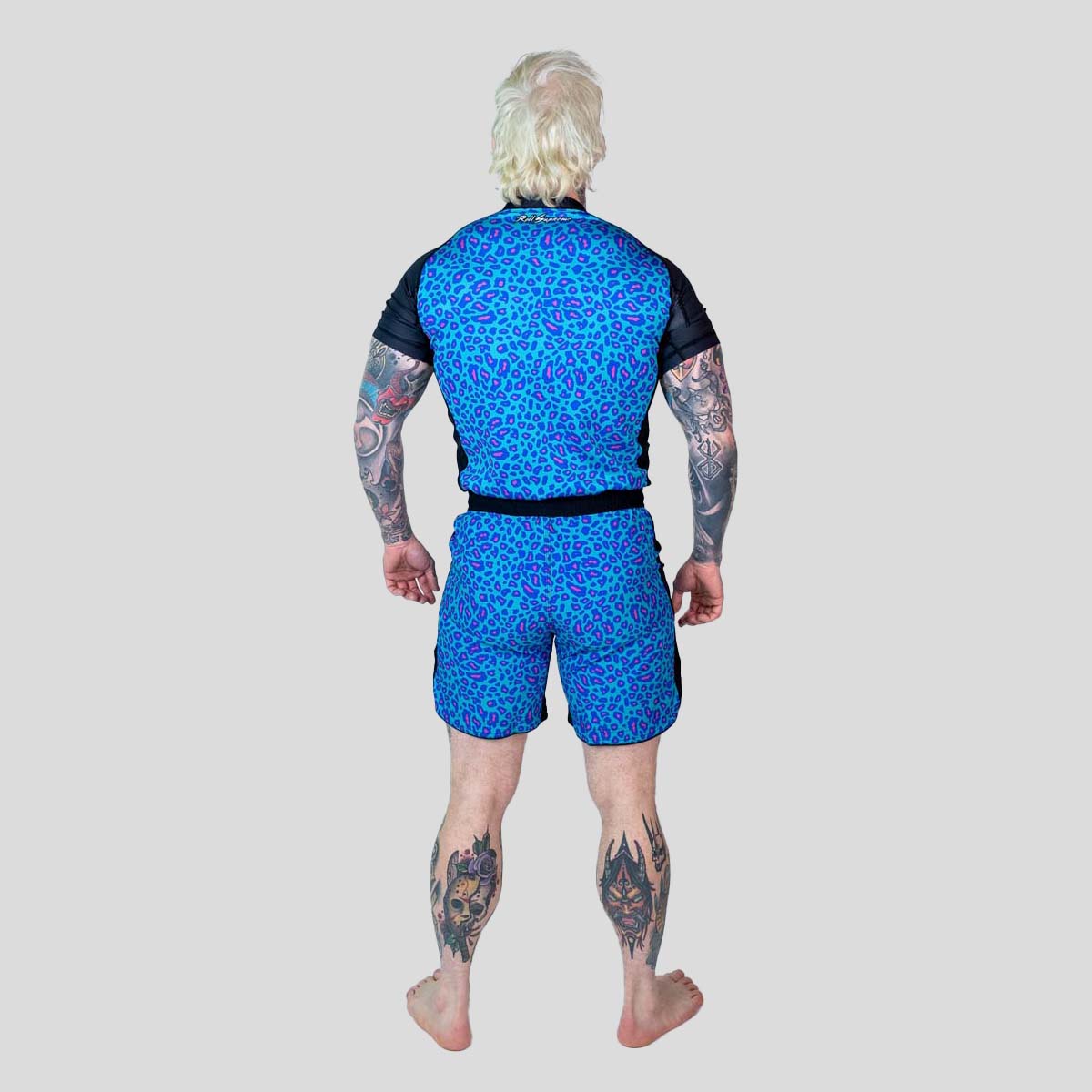 Roll Supreme The Butcher Short Sleeve Rash Guard Blue/Pink