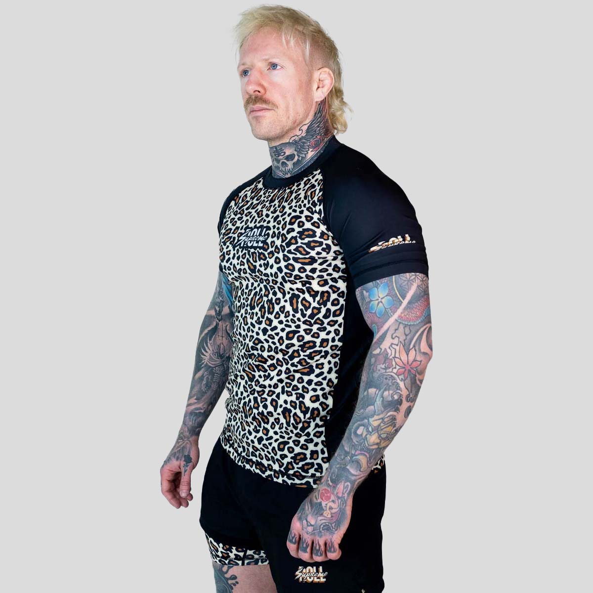 Roll Supreme The Butcher Short Sleeve Rash Guard Yellow/Brown