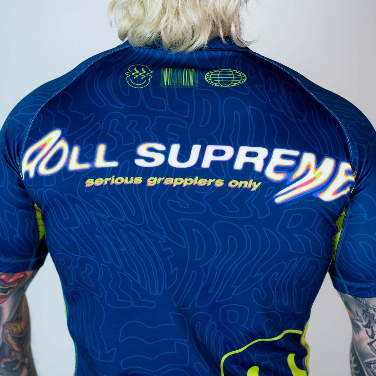 Roll Supreme The Rave Nuclear Candy Trip Short Sleeve Rash Guard
