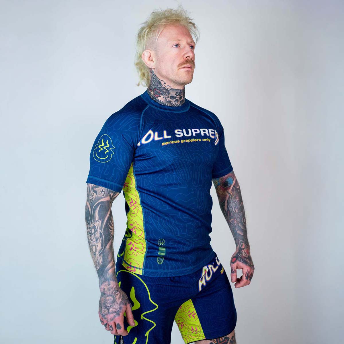 Roll Supreme The Rave Nuclear Candy Trip Short Sleeve Rash Guard
