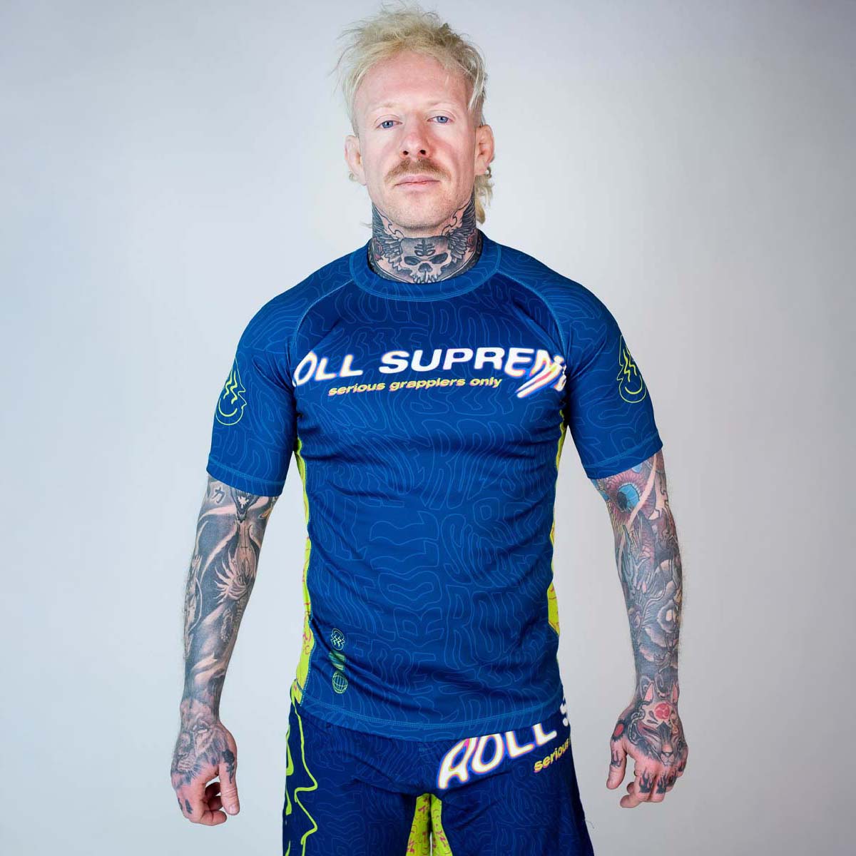 Roll Supreme The Rave Nuclear Candy Trip Short Sleeve Rash Guard