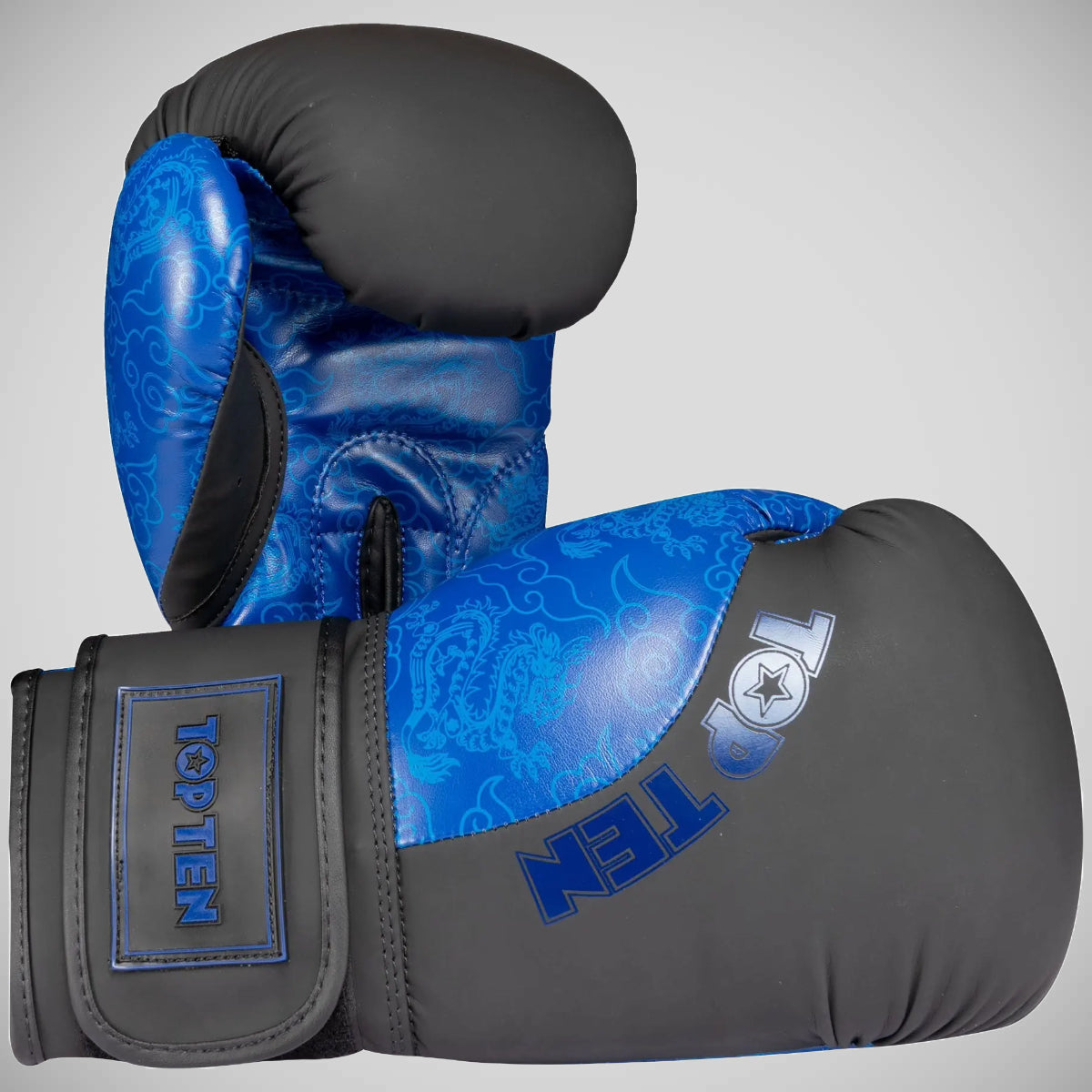 Top Ten Dragon Boxing Gloves Black/Blue