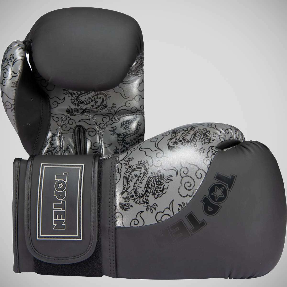 Top Ten Dragon Boxing Gloves Black/Grey