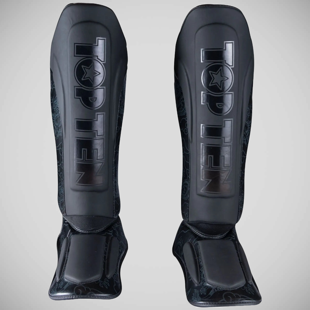 Top Ten Dragon Shin and Instep Guard Black/Black