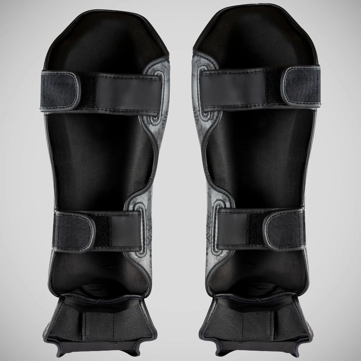 Top Ten Dragon Shin and Instep Guard Black/Grey