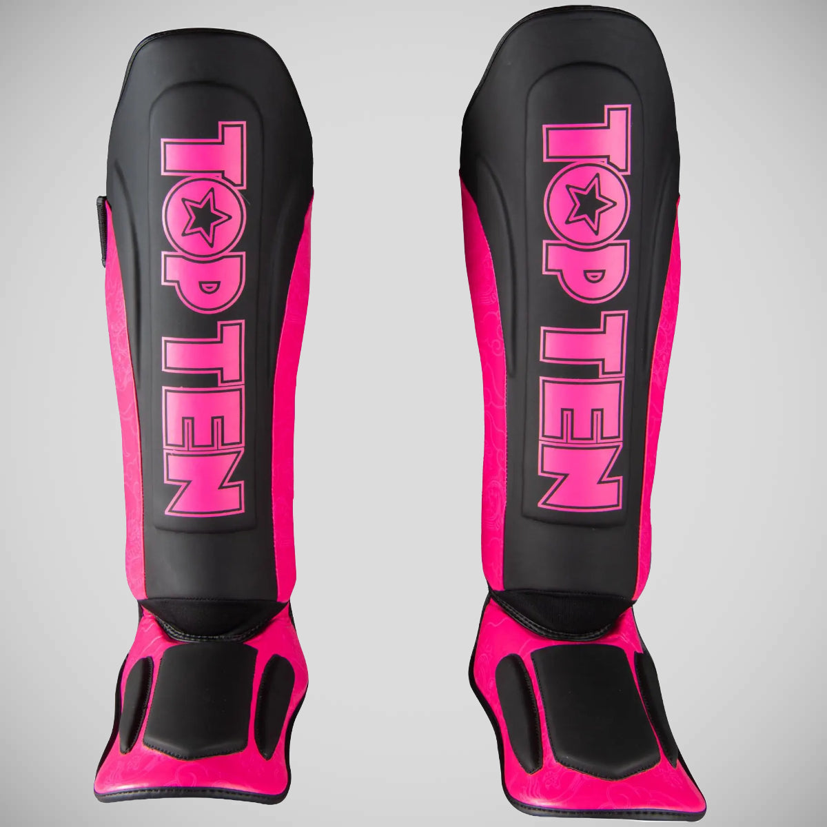 Top Ten Dragon Shin and Instep Guard Black/Pink