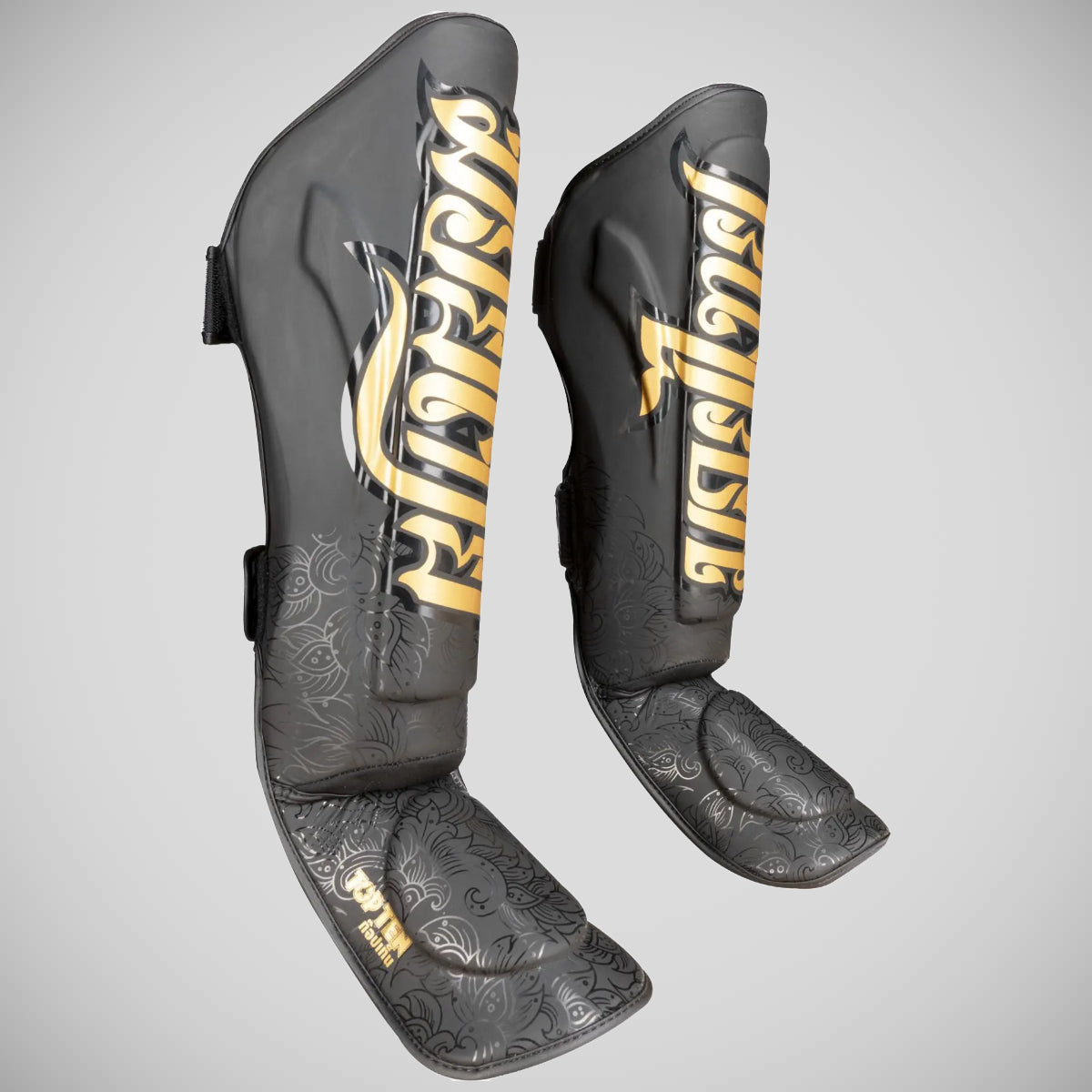 Top Ten Nong Han Shin Instep Guards Black/Gold