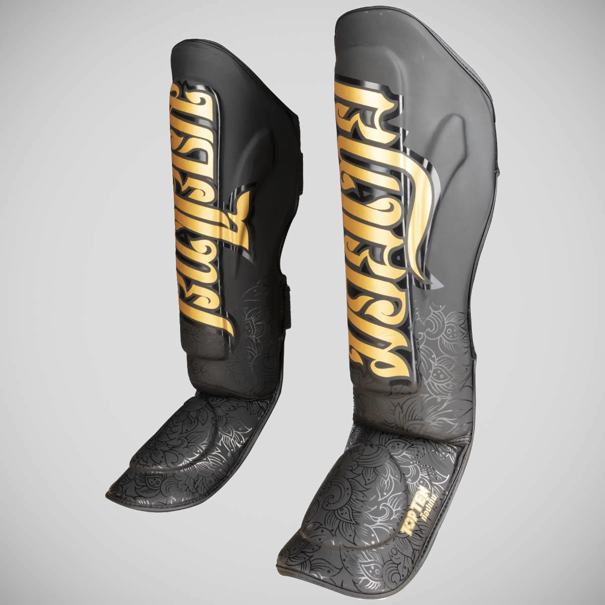 Top Ten Nong Han Shin Instep Guards Black/Gold