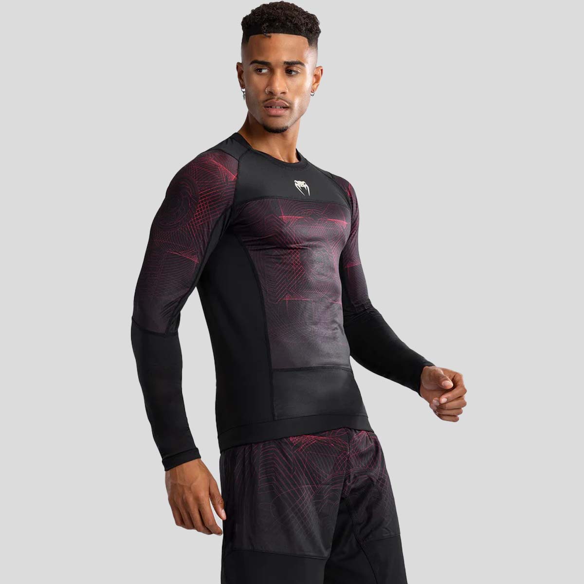 Venum G-Fit Air Long Sleeve Rash Guard Black/Red