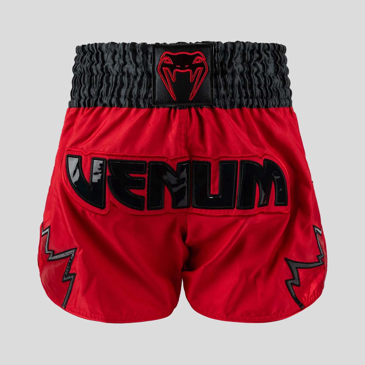 Venum Inferno Muay Thai Shorts Red/Charcoal/Black