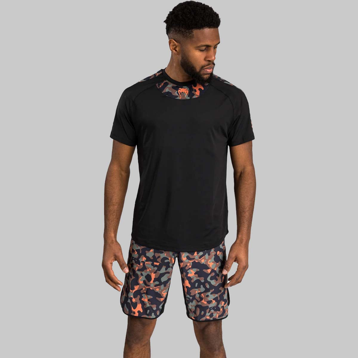 Venum Jungle Ops Dry Tech T-Shirt Black/Khaki Camo