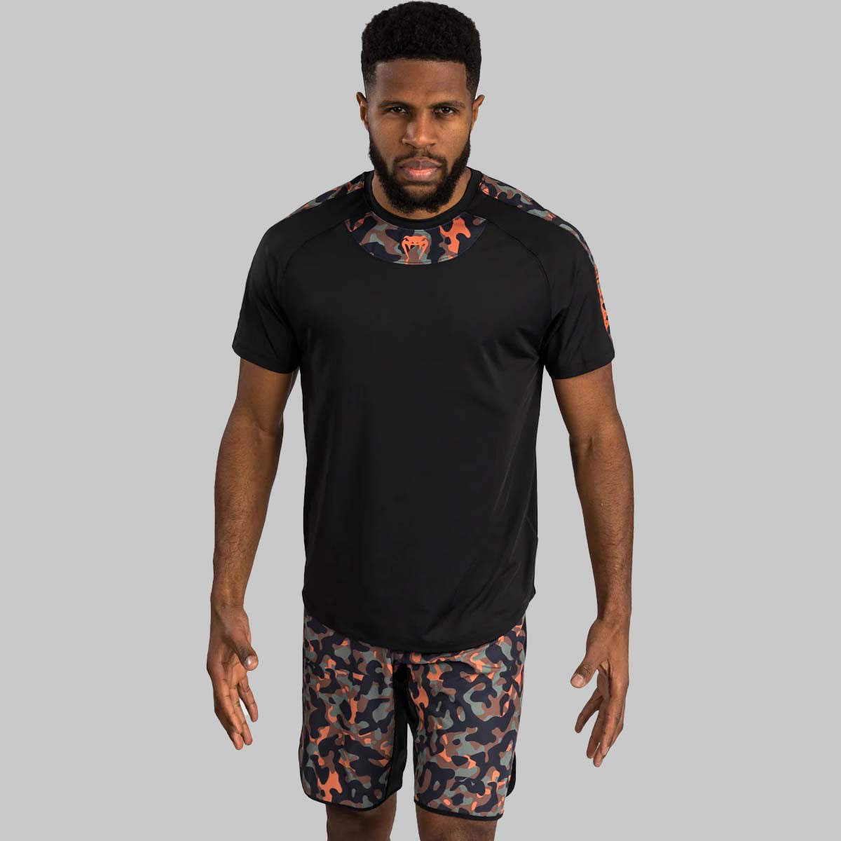 Venum Jungle Ops Dry Tech T-Shirt Black/Khaki Camo