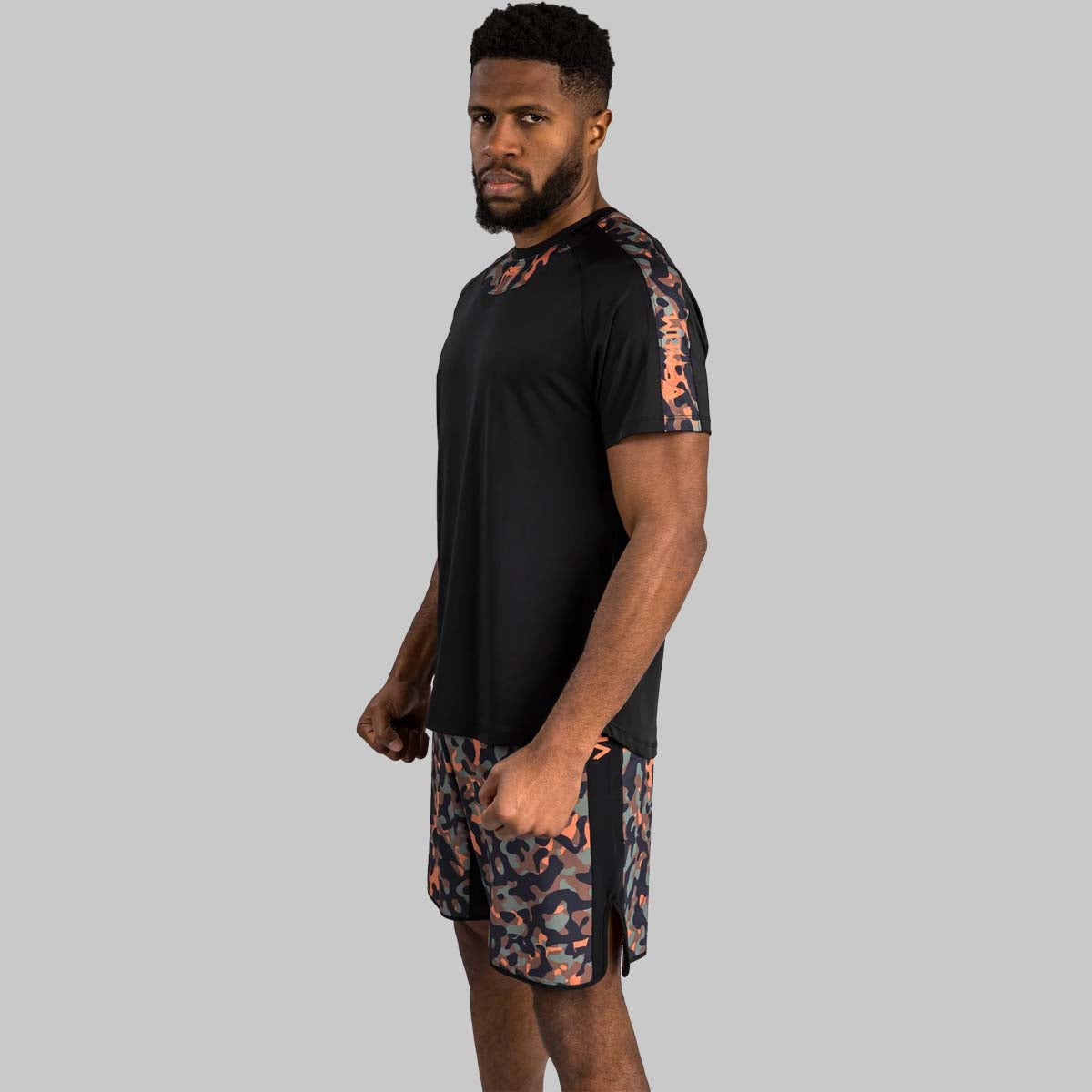 Venum Jungle Ops Dry Tech T-Shirt Black/Khaki Camo