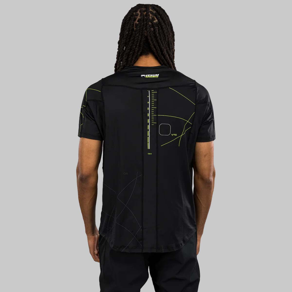 Venum Training Camp 4.0 Dry Tech T-Shirt Black/Neo Green
