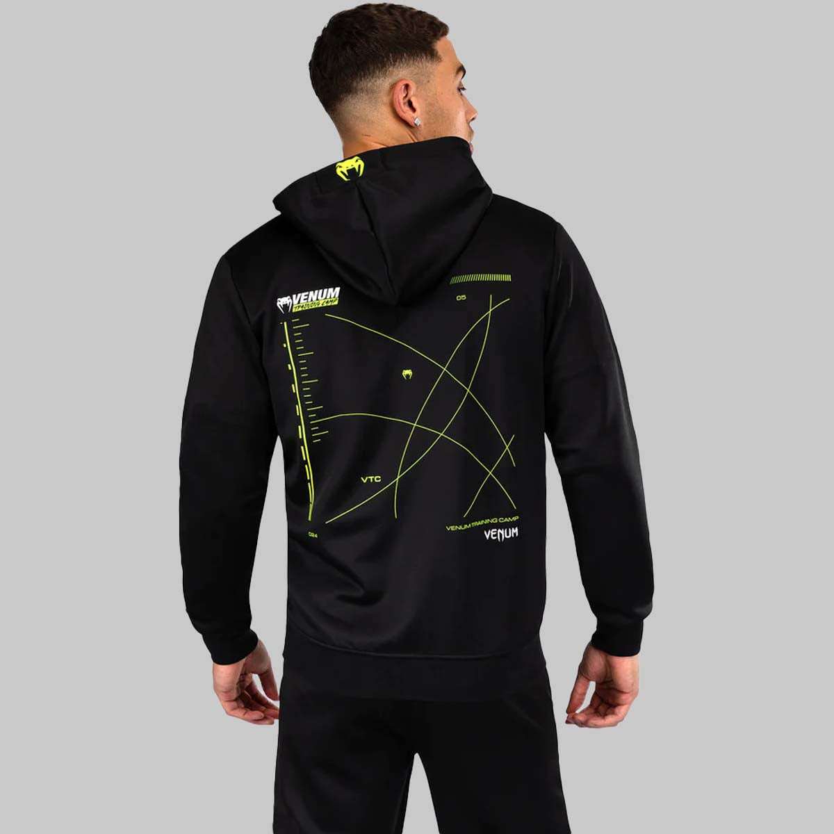 Venum Training Camp 4.0 Hoodie Black/ Neo Green