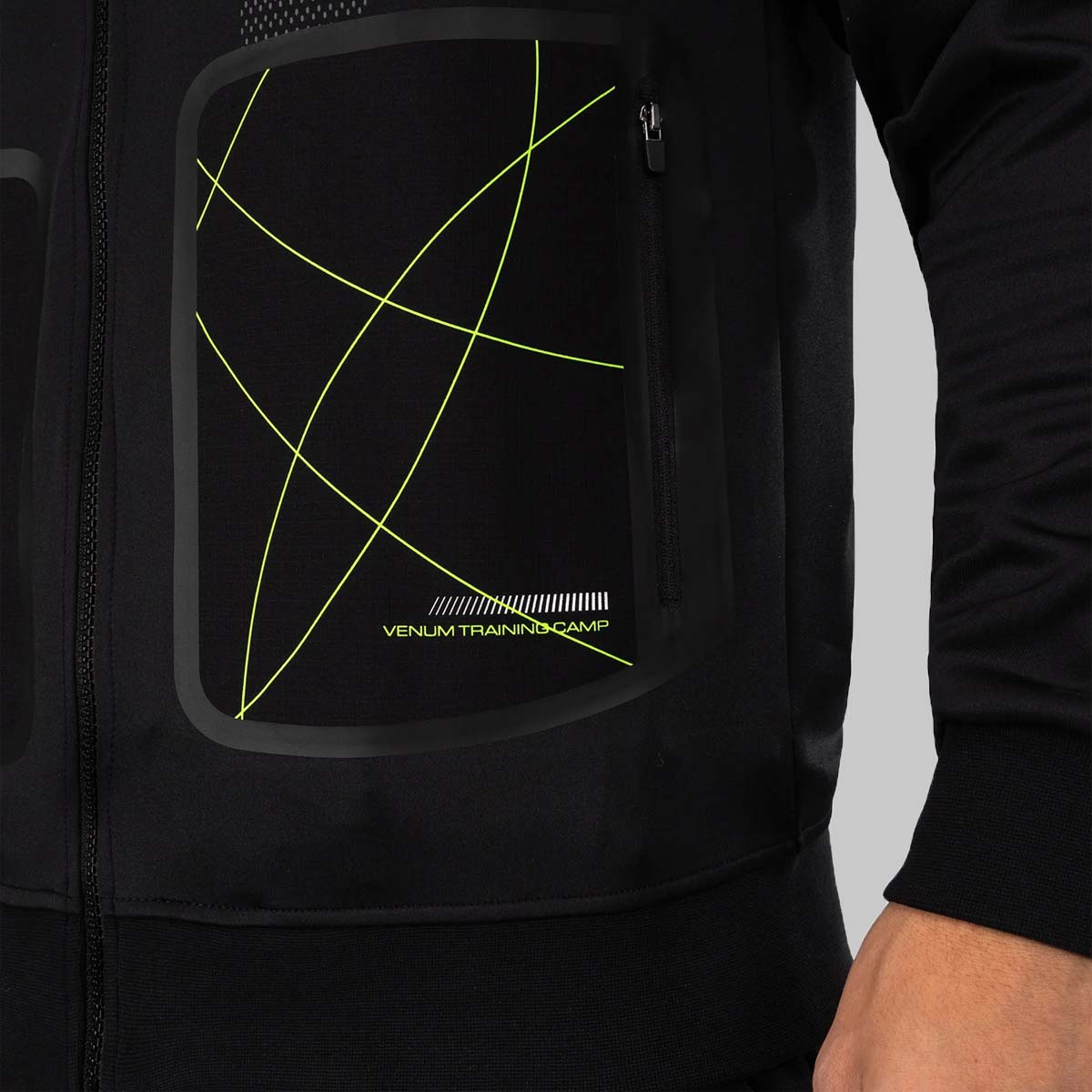 Venum Training Camp 4.0 Hoodie Black/ Neo Green