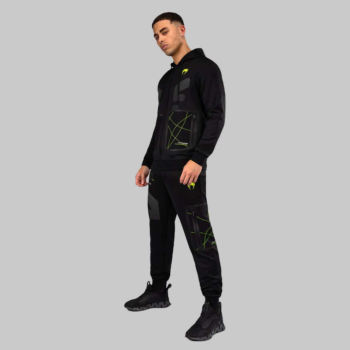 Venum Training Camp 4.0 Hoodie Black/ Neo Green