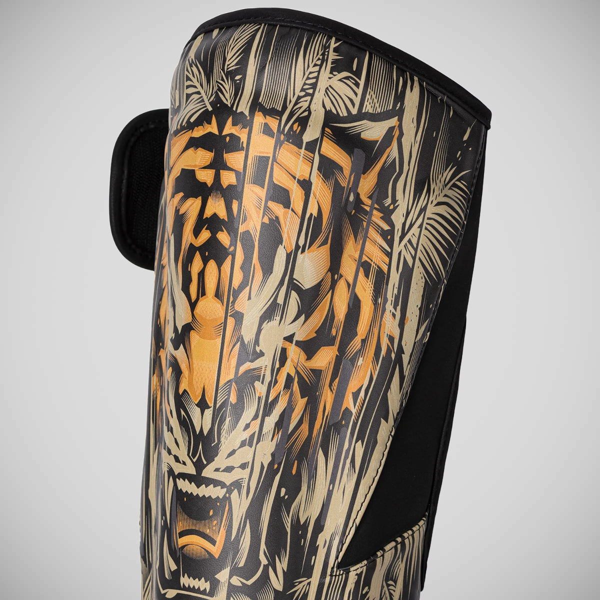 Venum Tiger Shin Guards Black/Orange