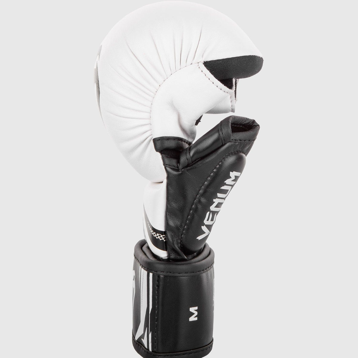 White/Black Venum Challenger 3.0 MMA Sparring Gloves