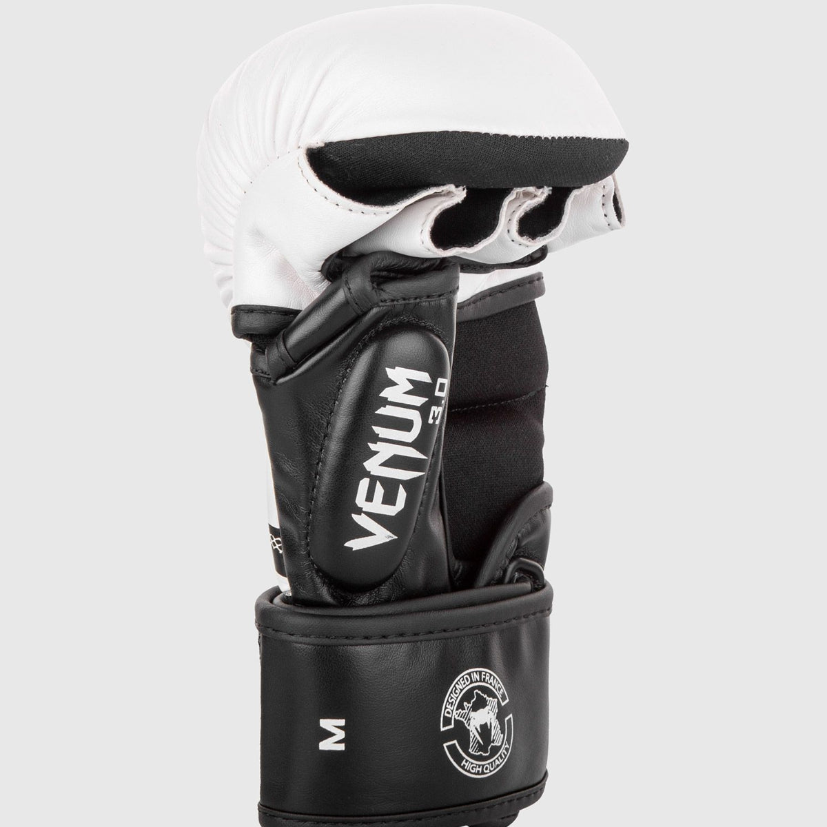 White/Black Venum Challenger 3.0 MMA Sparring Gloves