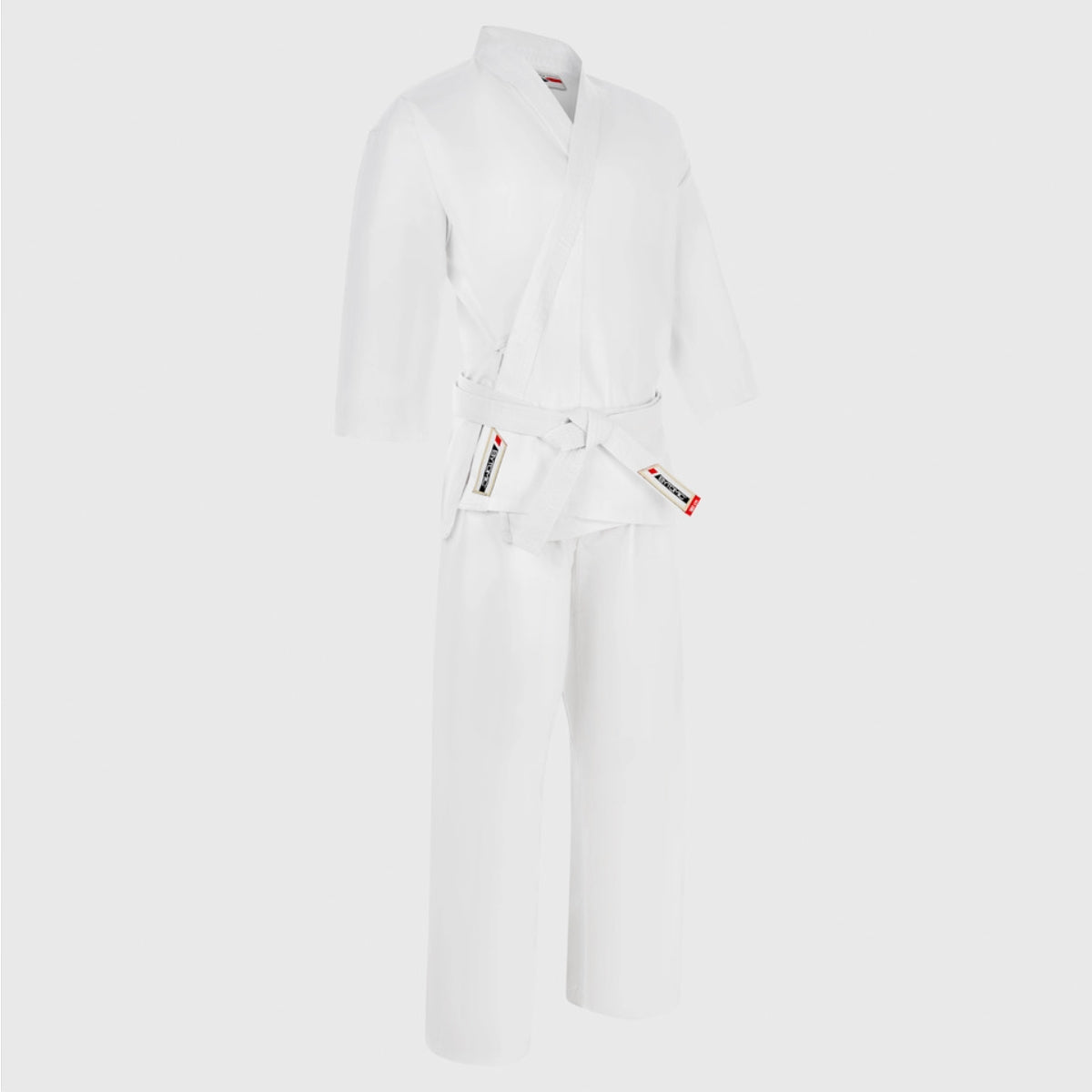 White Bytomic Red Label 7oz Cotton Adult Karate Uniform