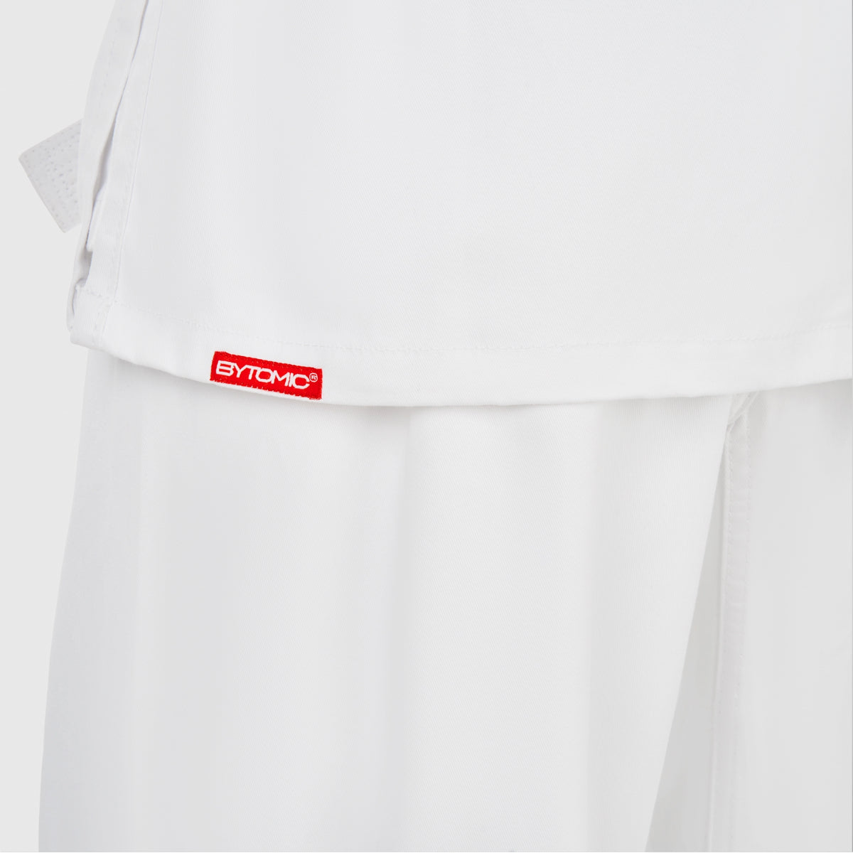 White Bytomic Red Label 7oz Cotton Adult Karate Uniform