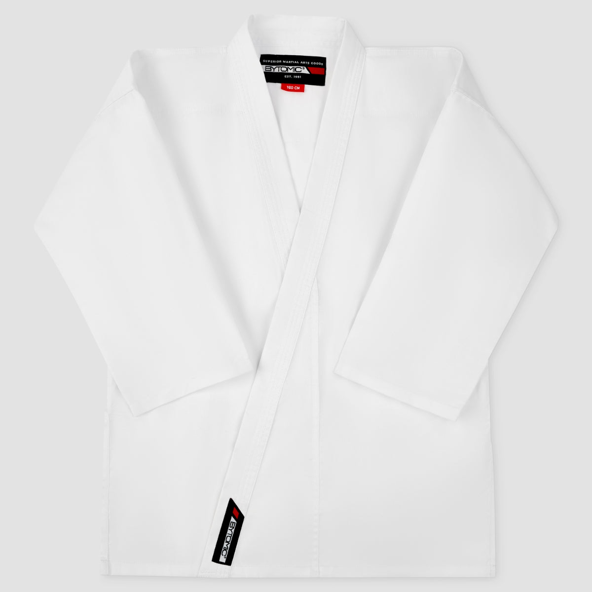 White Bytomic Red Label 7oz Lightweight Kids Karate Uniform