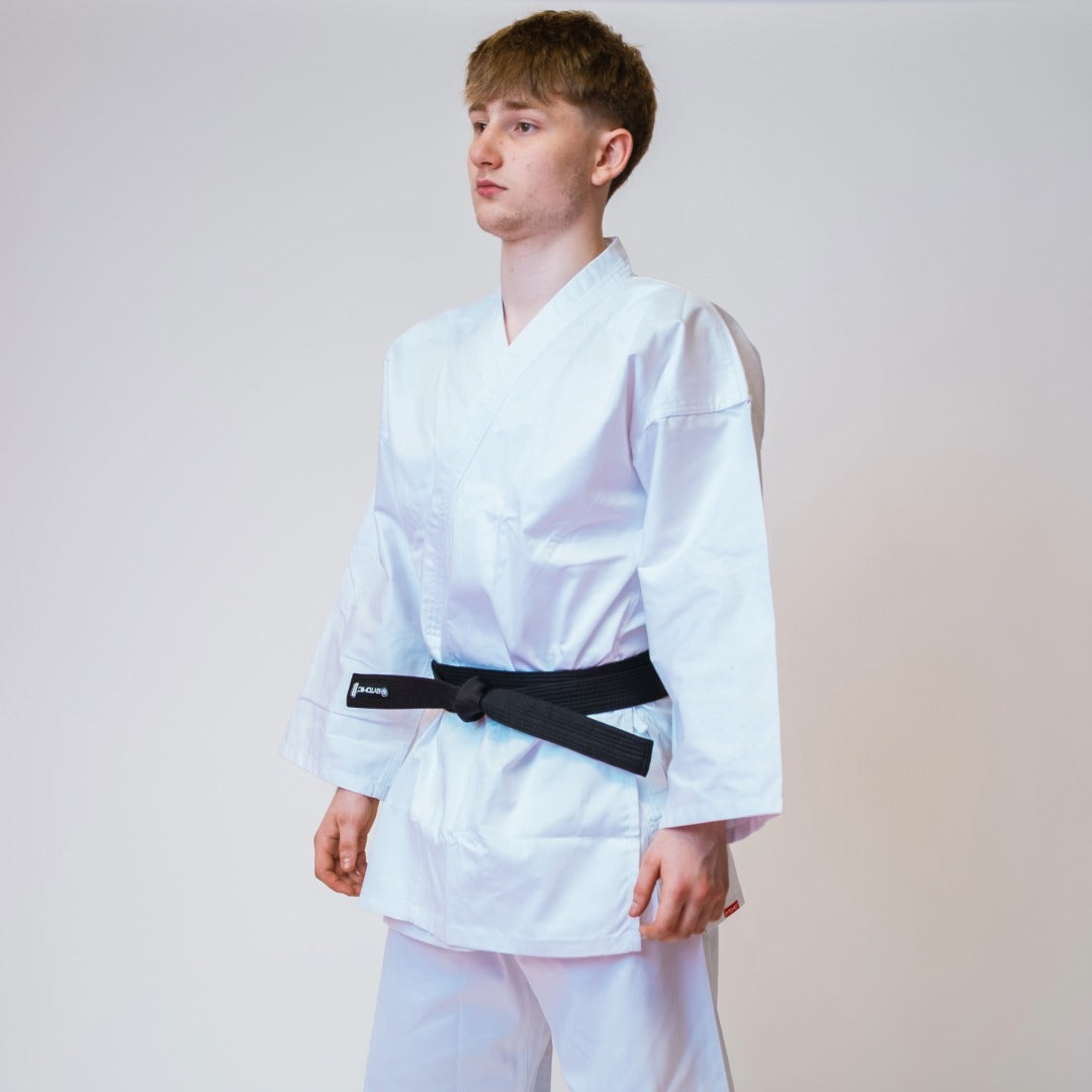 White Bytomic Red Label 7oz Cotton Kids Martial Arts Uniform