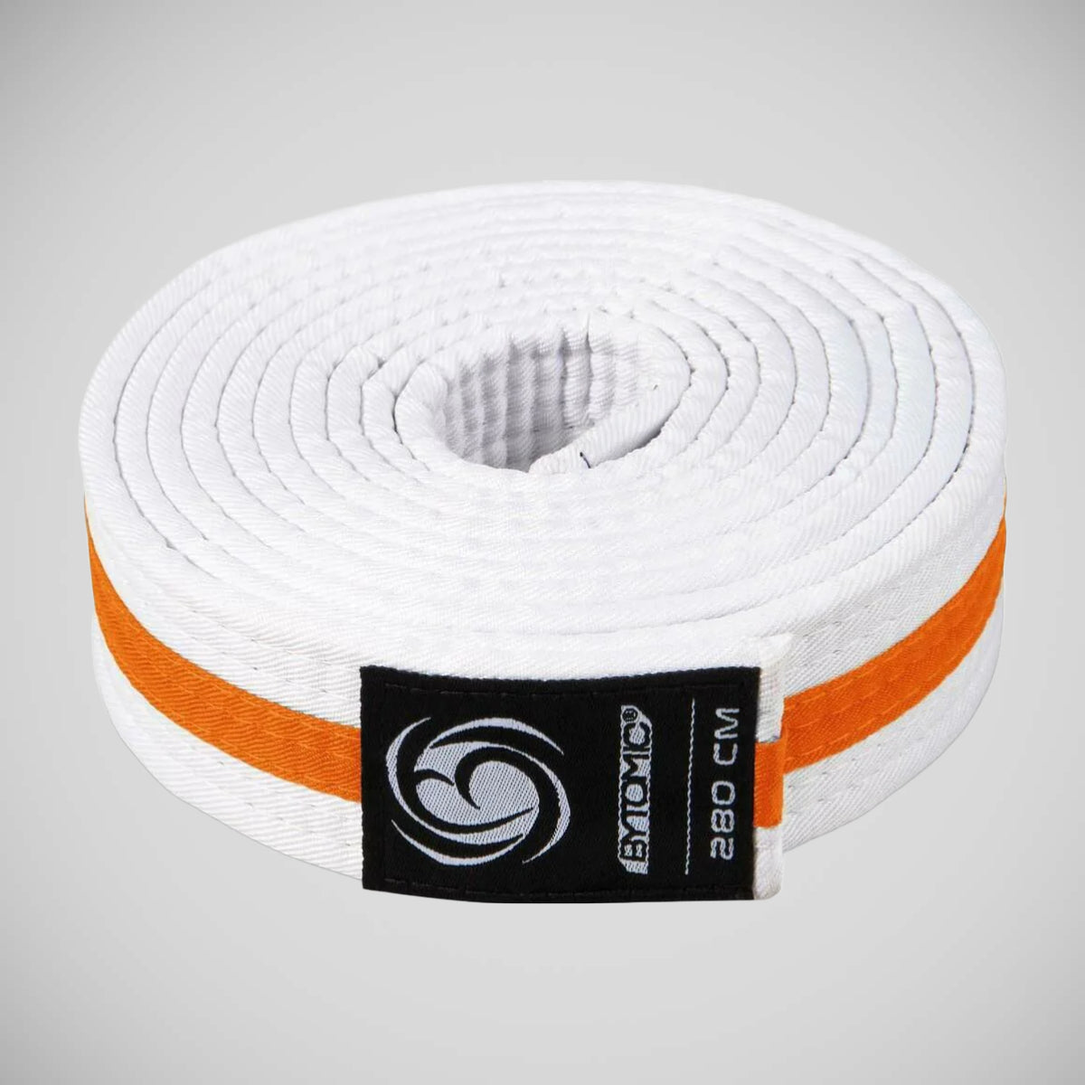 White/Orange Bytomic Striped Polycotton Martial Arts Belt Pack of 10