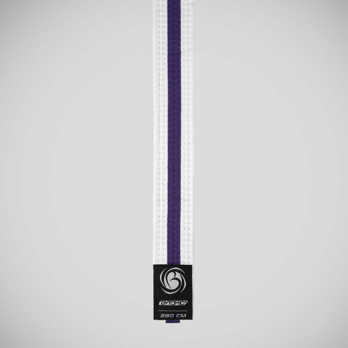 White/Purple Bytomic Striped Polycotton Martial Arts Belt Pack of 10