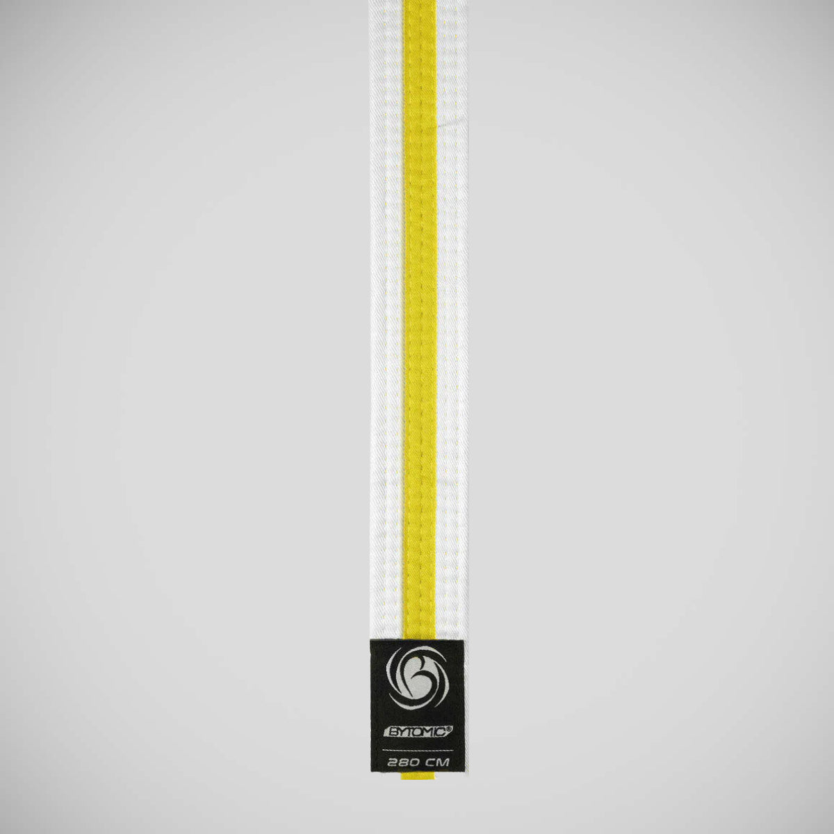 White/Yellow Bytomic Striped Polycotton Martial Arts Belt Pack of 10