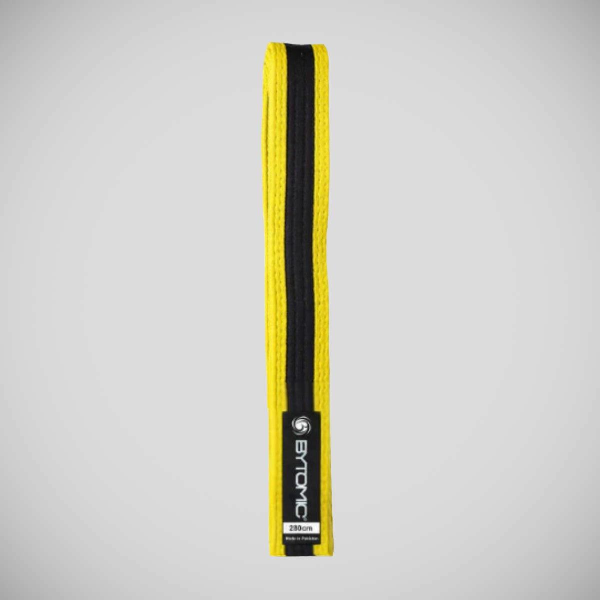 Yellow/Black Bytomic 100% Cotton Black Stripe Belt