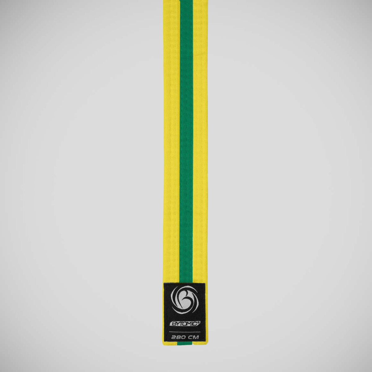 Yellow/Green Bytomic Striped Polycotton Martial Arts Belt Pack of 10