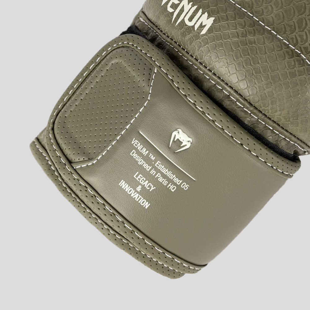 Venum Impact Evo Scales Boxing Gloves Army Green
