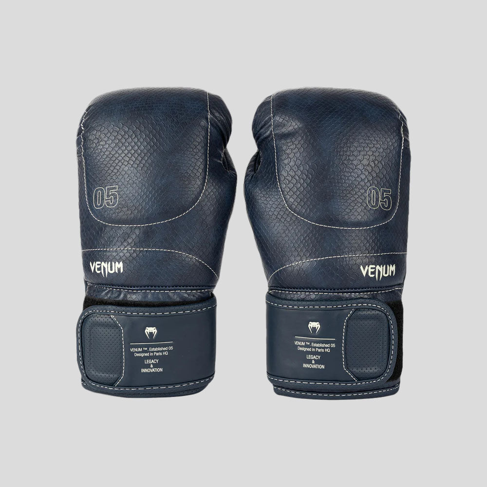 Venum Impact Evo Scales Boxing Gloves Midnight Blue