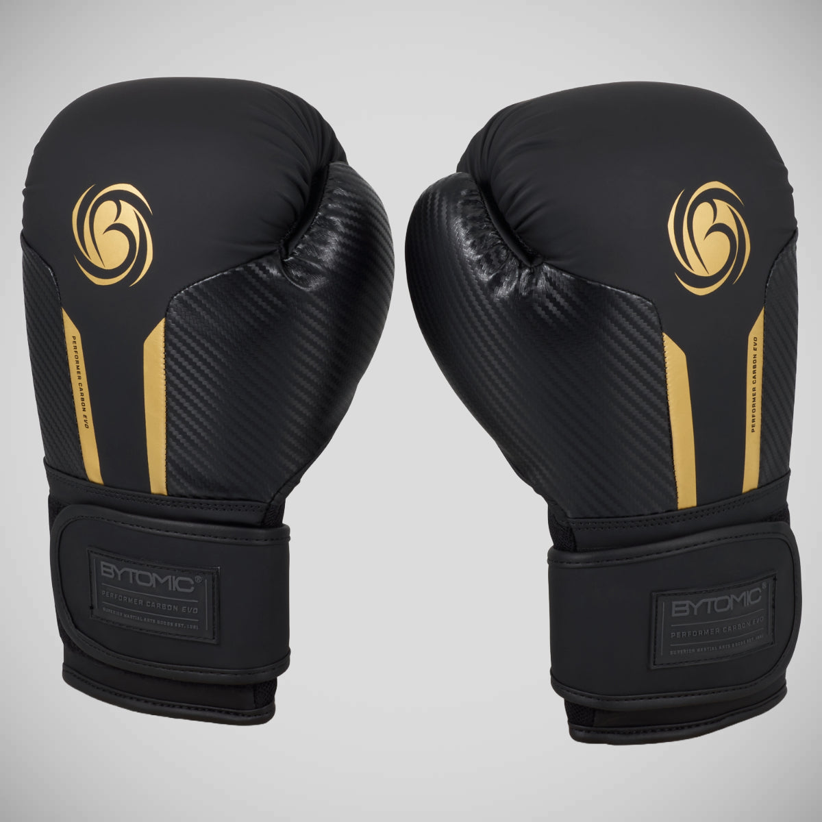 Black/Gold Bytomic Performer Carbon Evo Boxing Gloves
