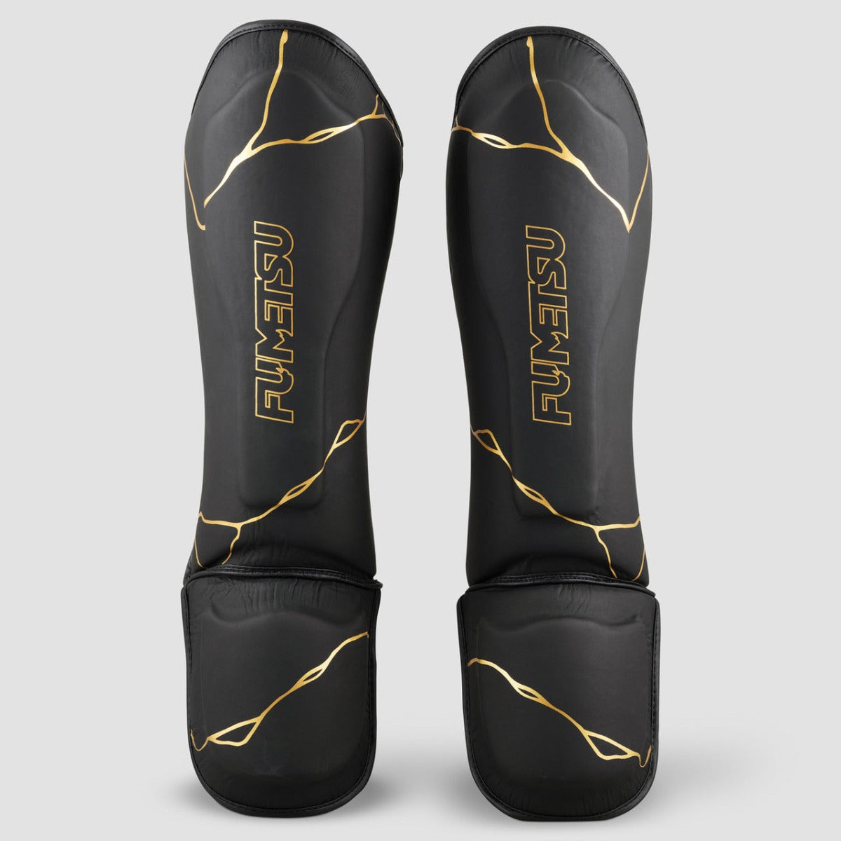 Black/Gold Fumetsu Kintsugi Shin-Instep Guards