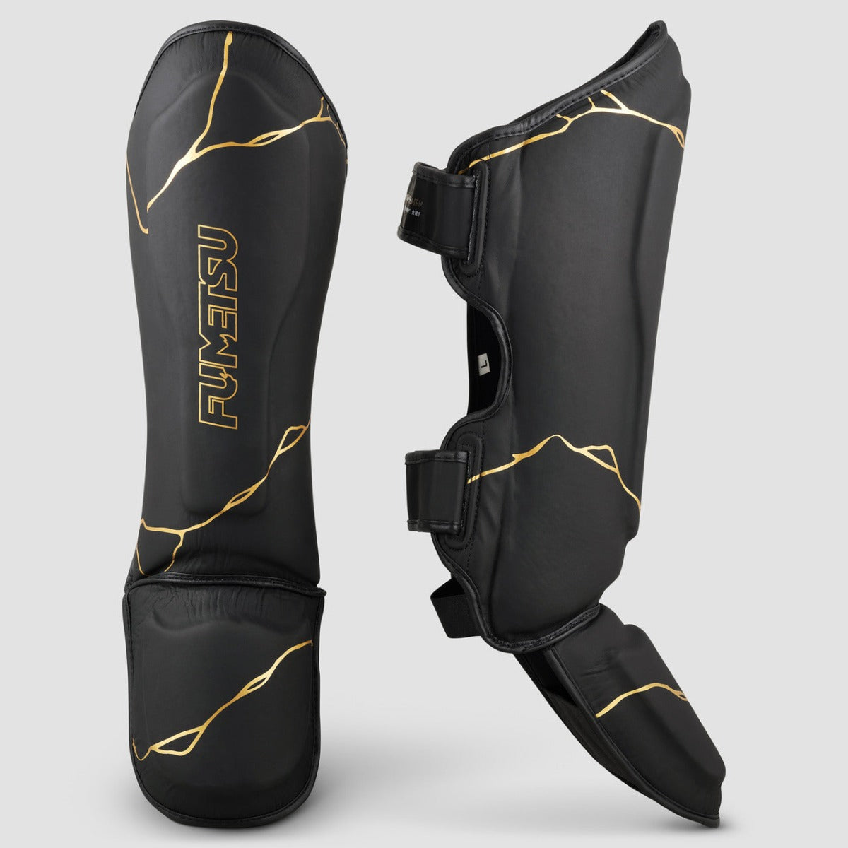 Black/Gold Fumetsu Kintsugi Shin-Instep Guards