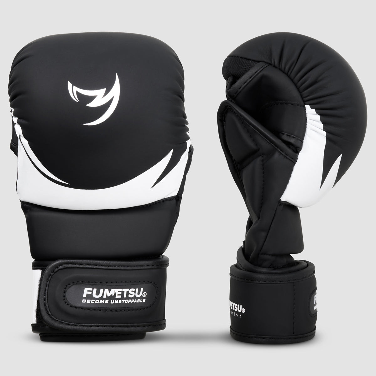 Black/White Fumetsu Ghost S3 MMA Sparring Gloves