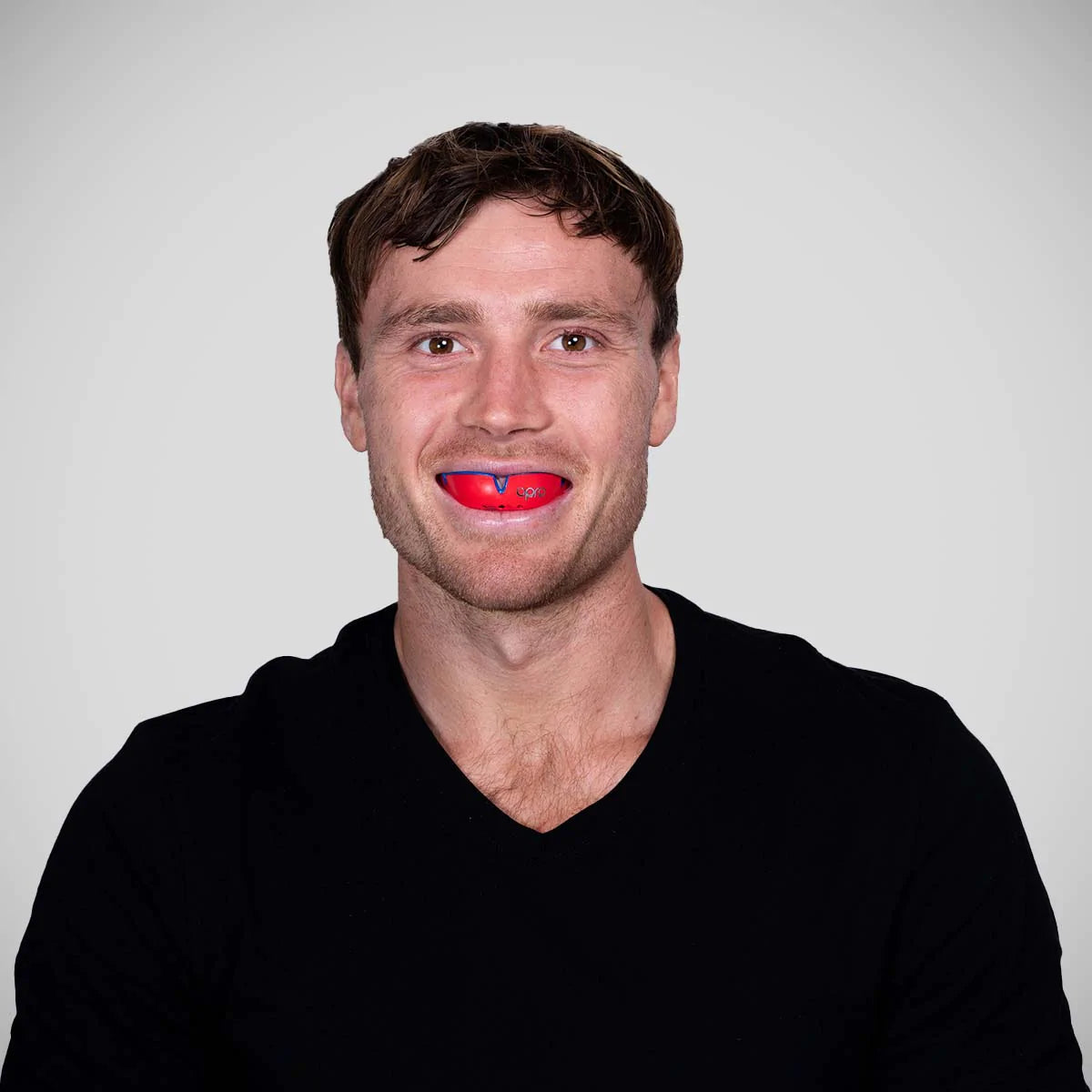 Opro Silver Self-Fit Mouth Guard Red/Dark Blue